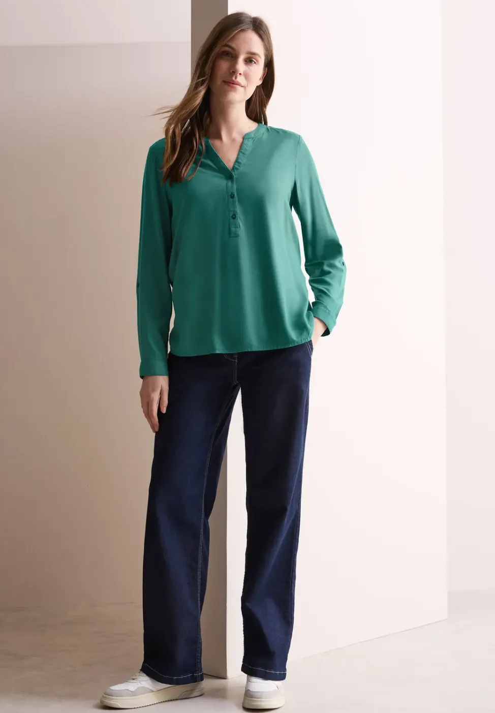 Blouse en couleur unie