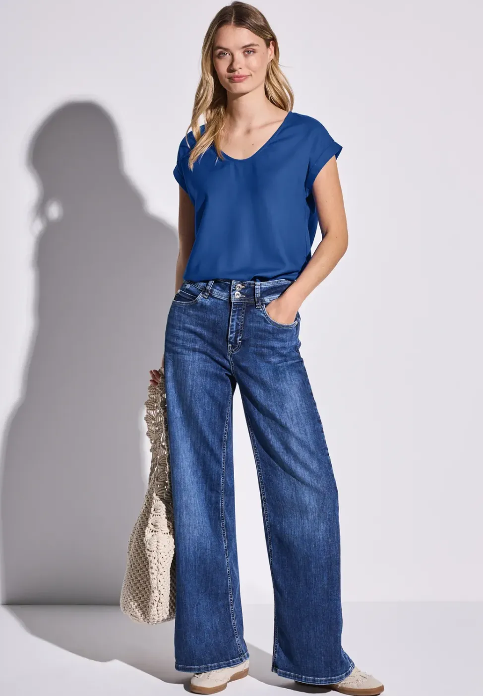 Blouse en couleur unie