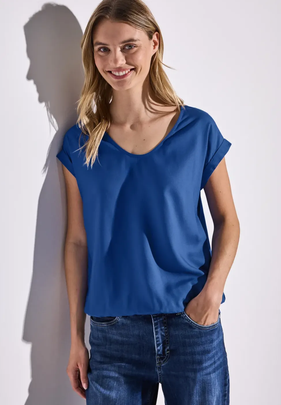 Blouse en couleur unie
