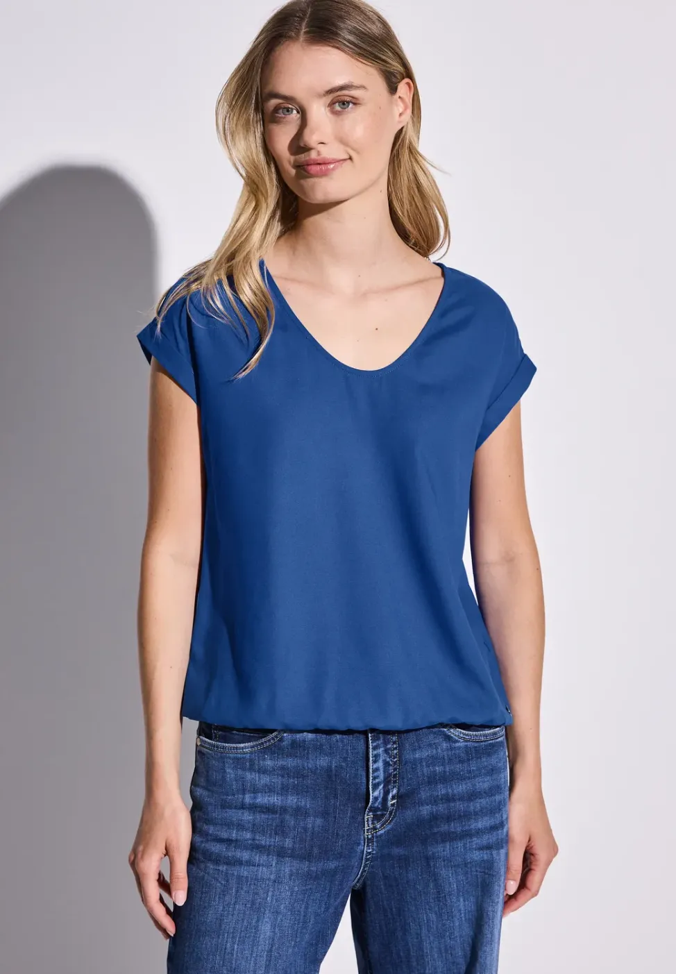 Blouse en couleur unie