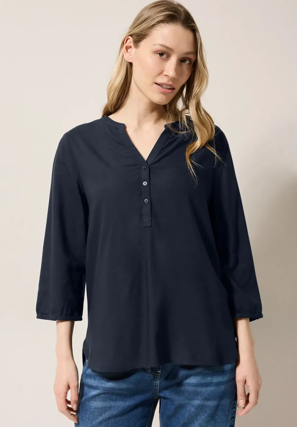 Blouse en couleur unie