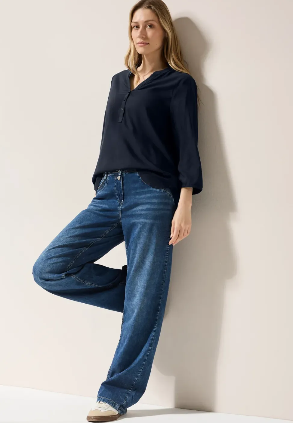 Blouse en couleur unie