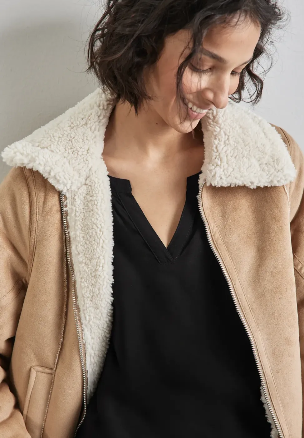 Blouse en couleur unie