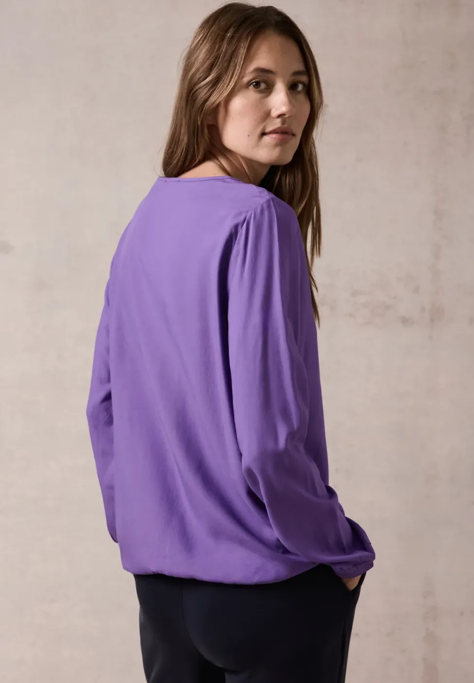 Blouse en couleur unie