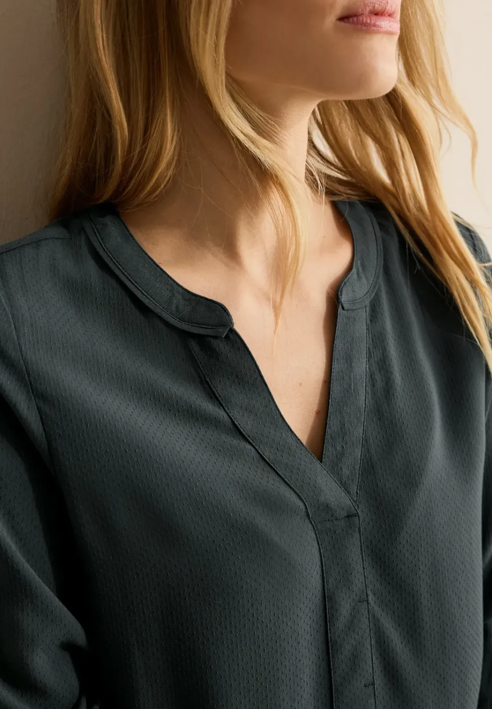 Blouse en couleur unie