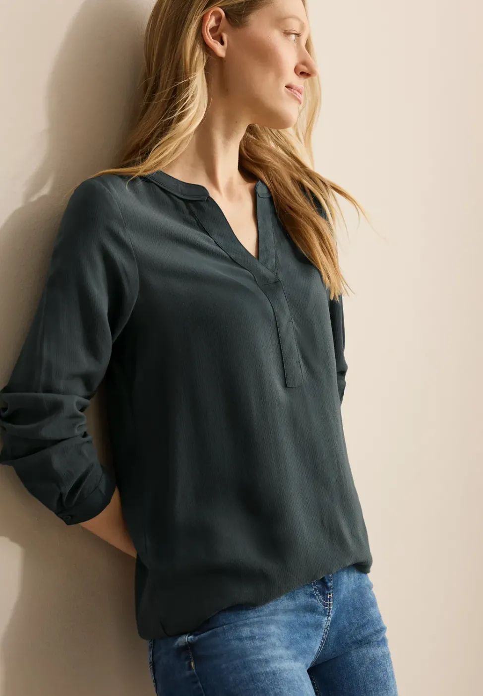 Blouse en couleur unie
