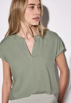 Blouse en couleur unie