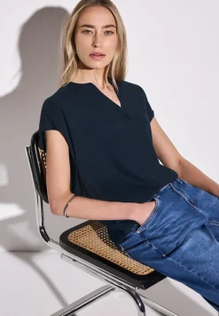 Blouse en couleur unie