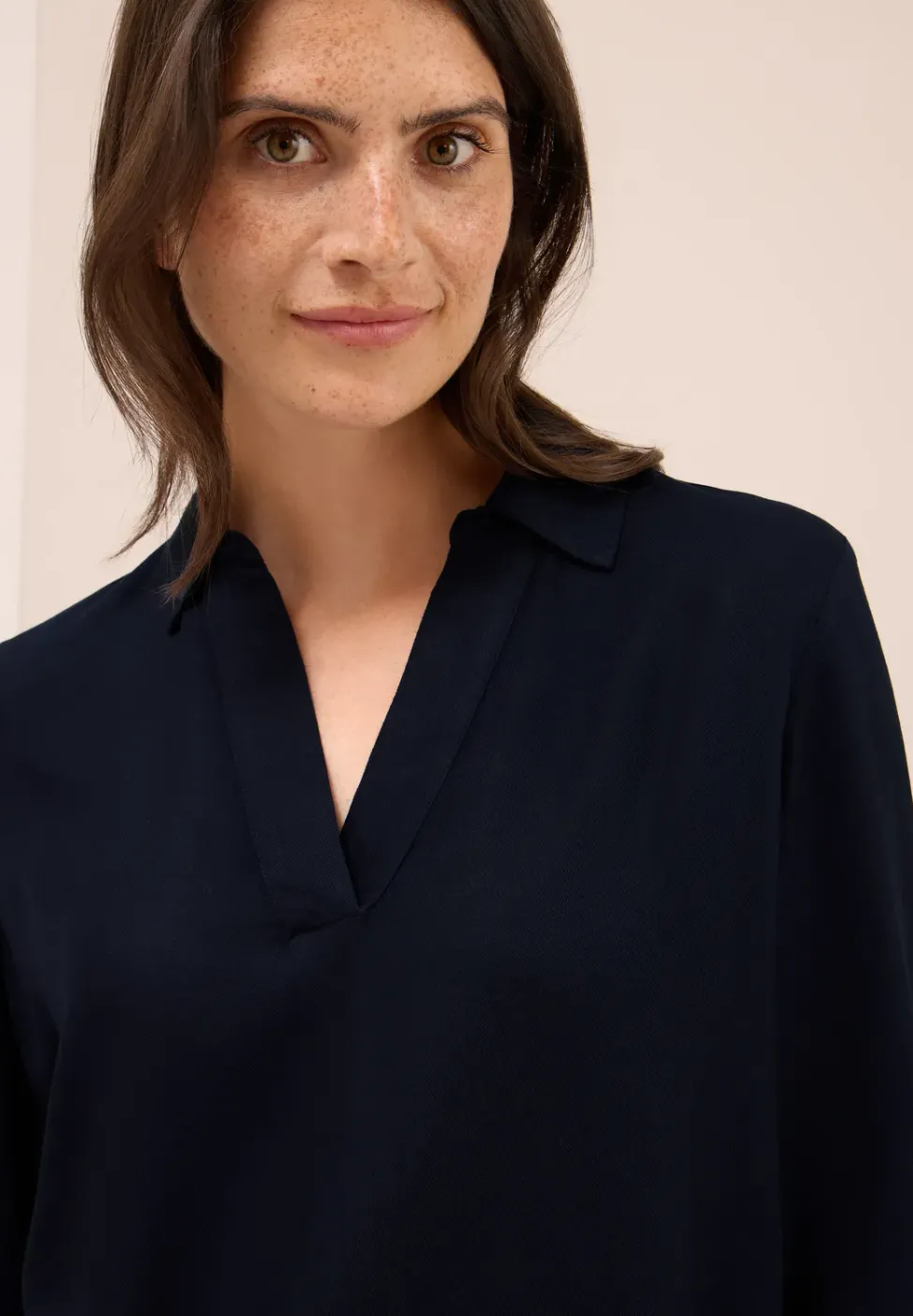 Blouse en couleur unie