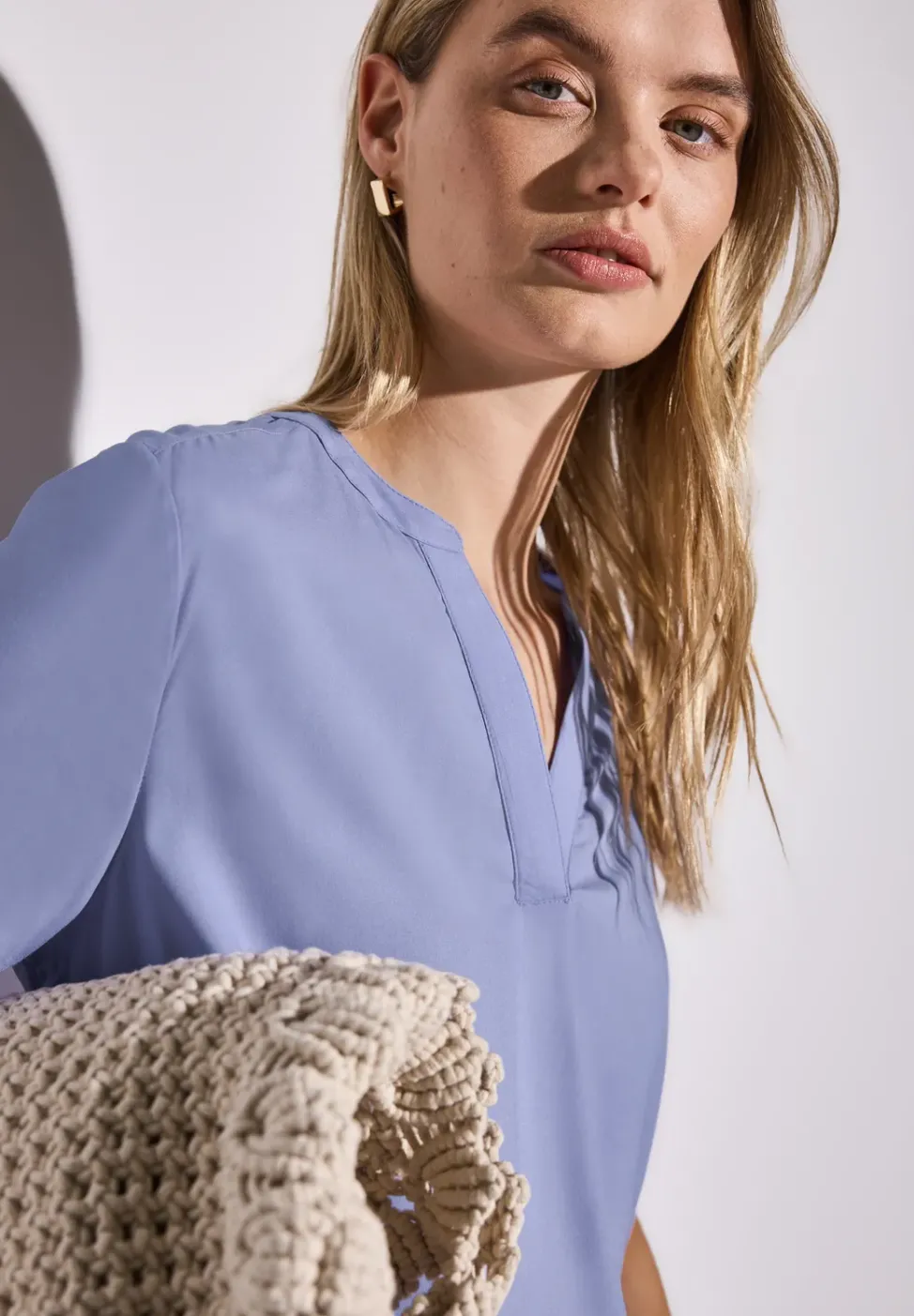 Blouse en couleur unie