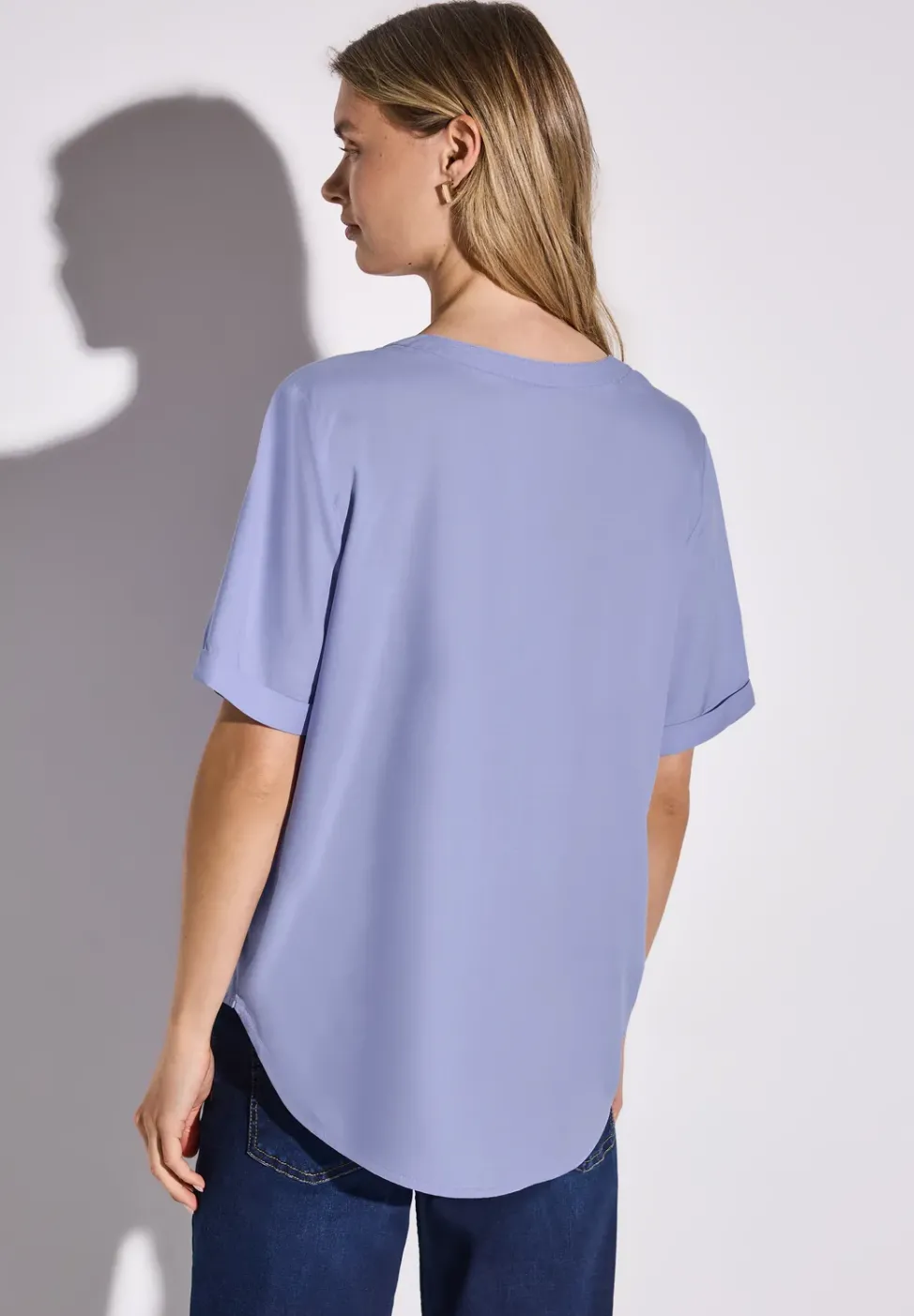 Blouse en couleur unie