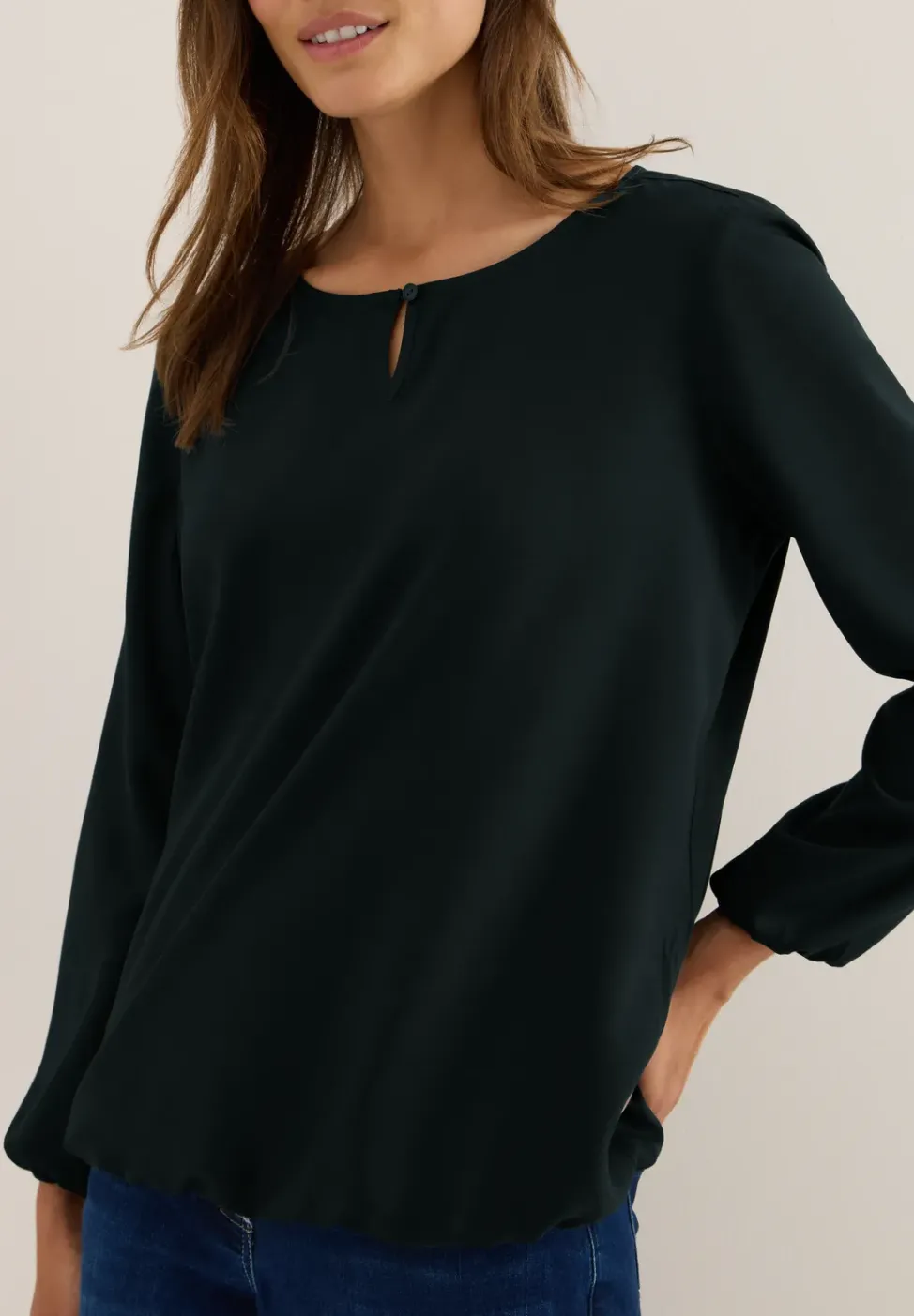 Blouse en couleur unie
