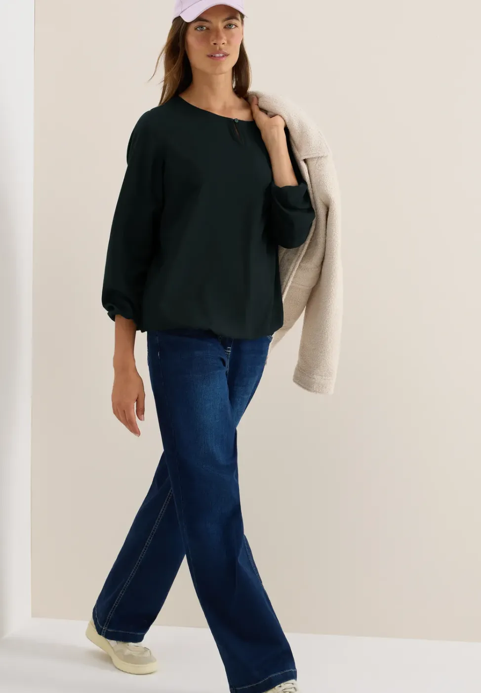 Blouse en couleur unie