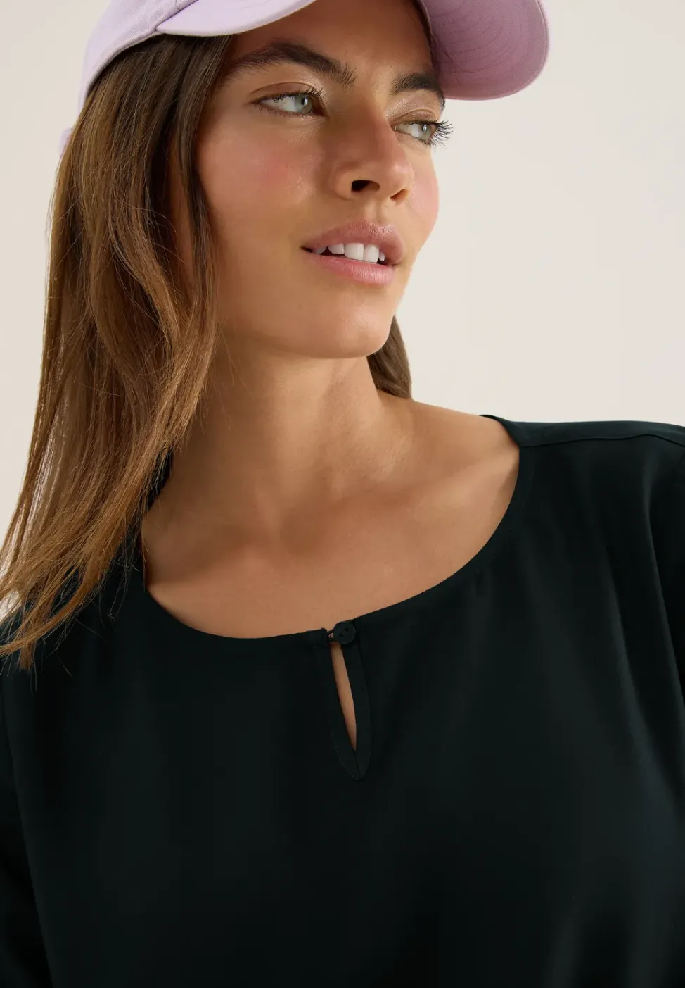 Blouse en couleur unie