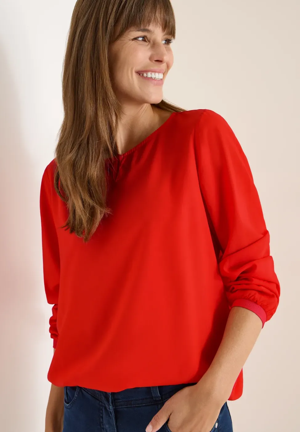 Blouse en couleur unie