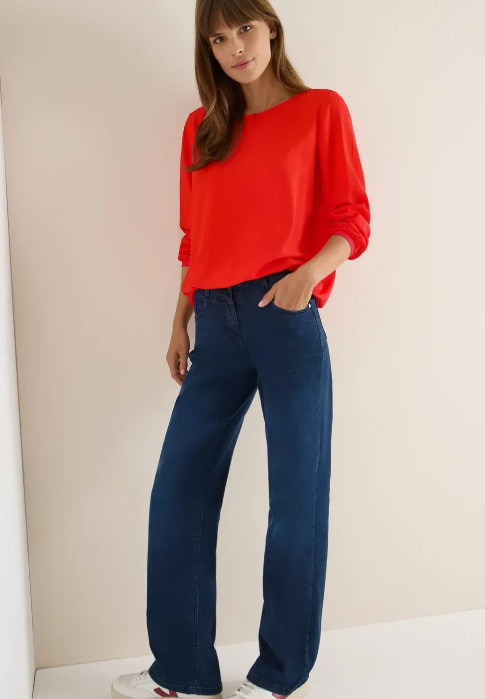 Blouse en couleur unie