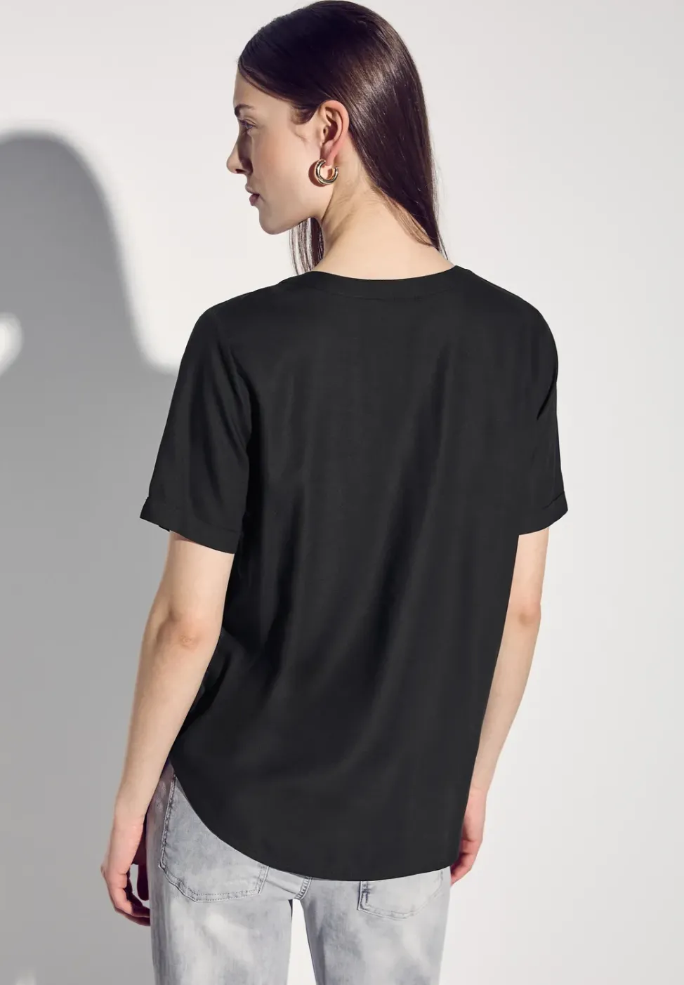 Blouse en couleur unie