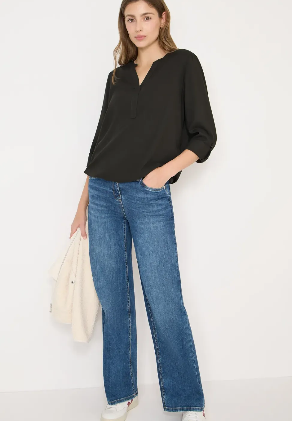 Blouse en couleur unie