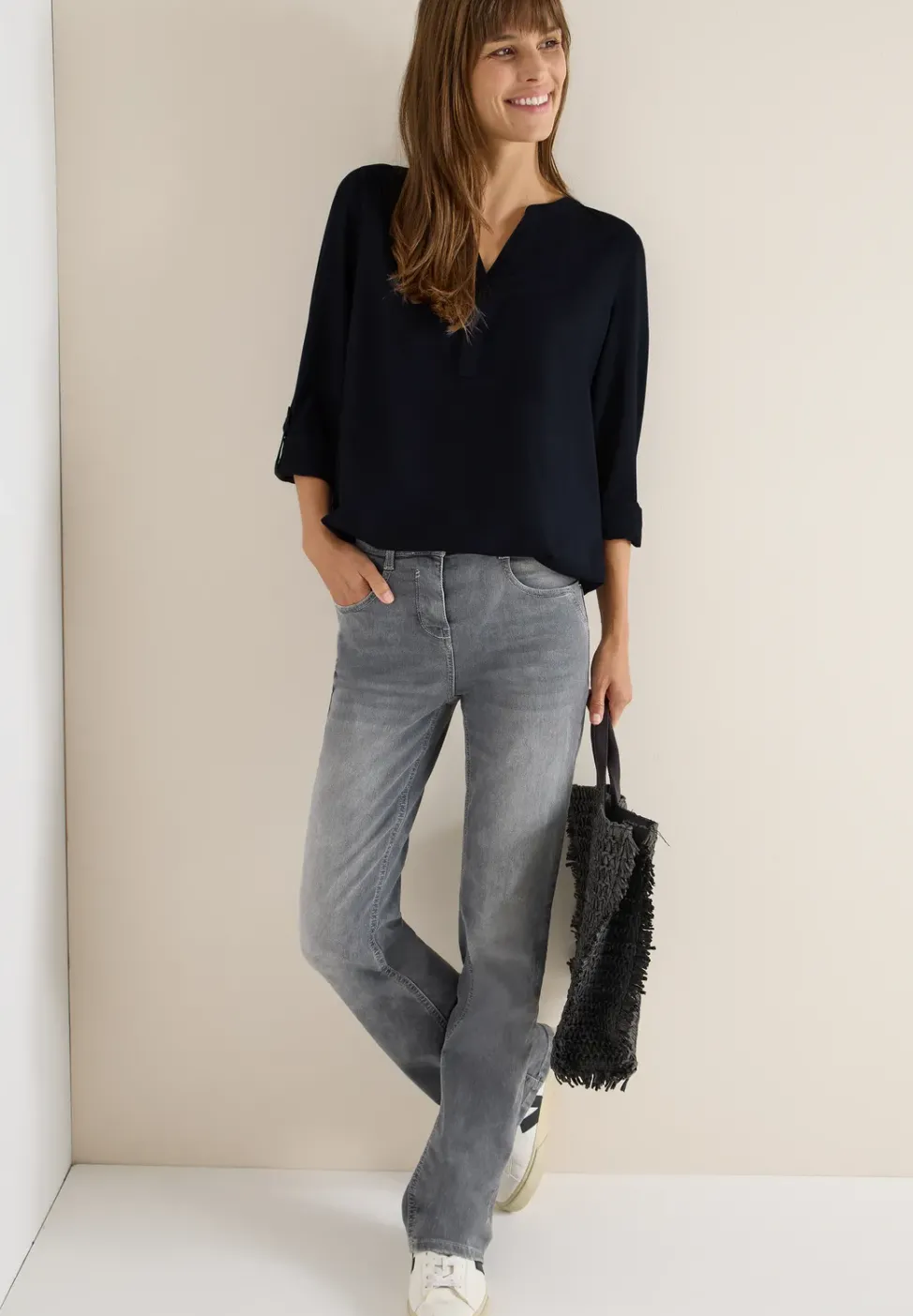 Blouse en couleur unie