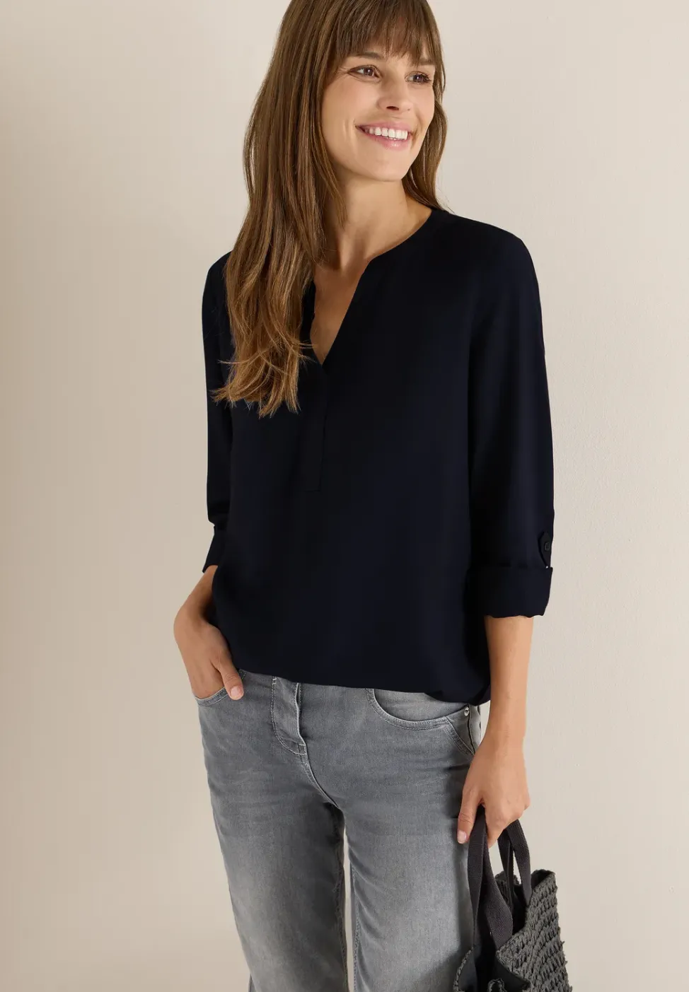 Blouse en couleur unie