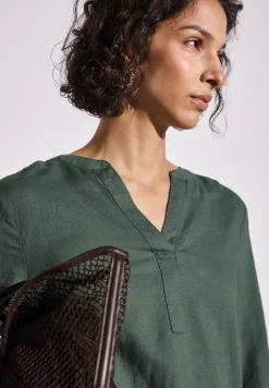 Blouse en couleur unie