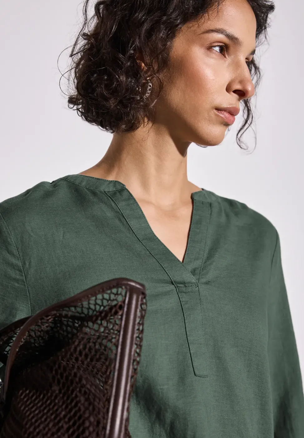Blouse en couleur unie