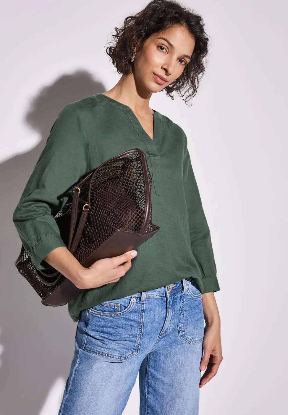 Blouse en couleur unie