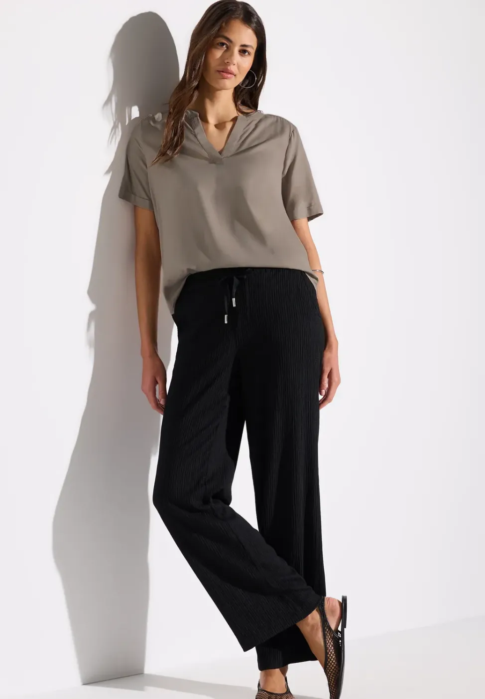 Blouse en couleur unie