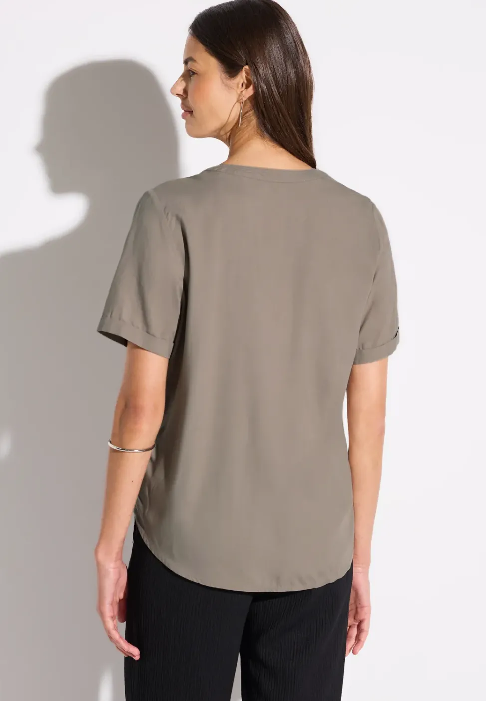 Blouse en couleur unie