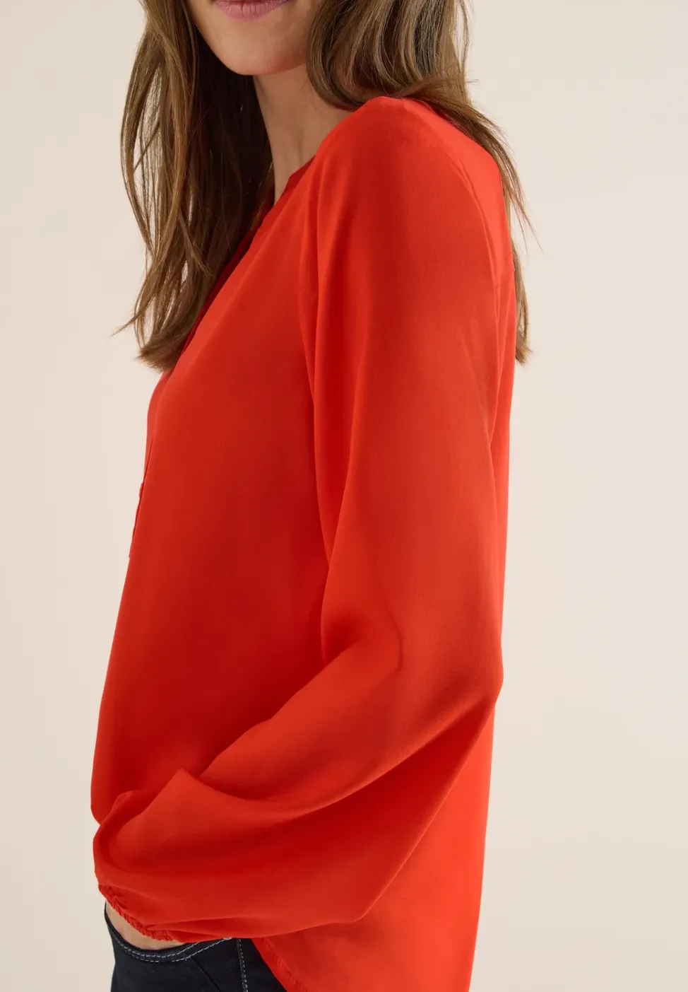 Blouse en couleur unie