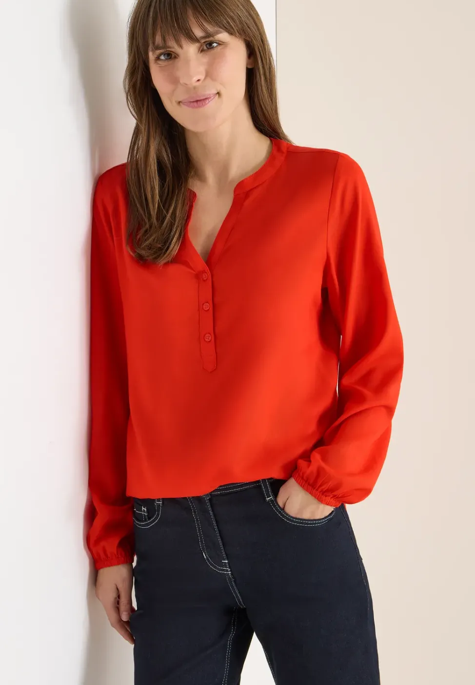Blouse en couleur unie