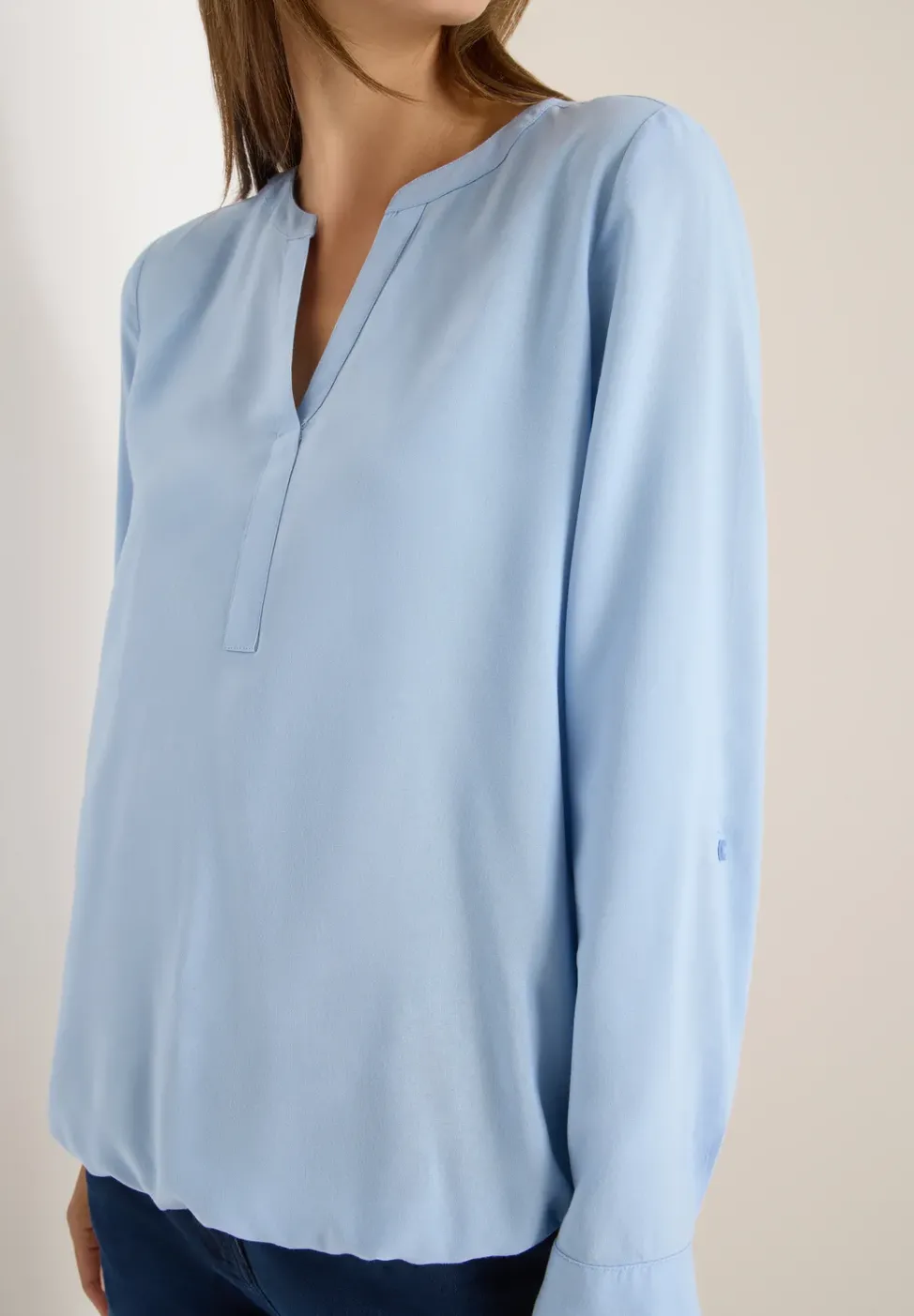 Blouse en couleur unie