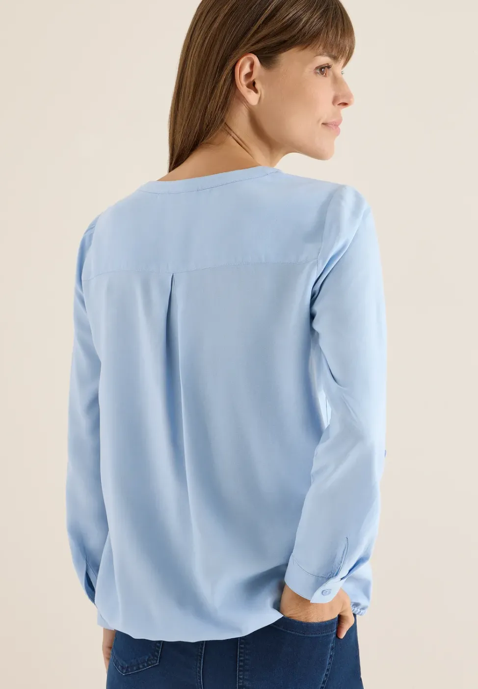 Blouse en couleur unie
