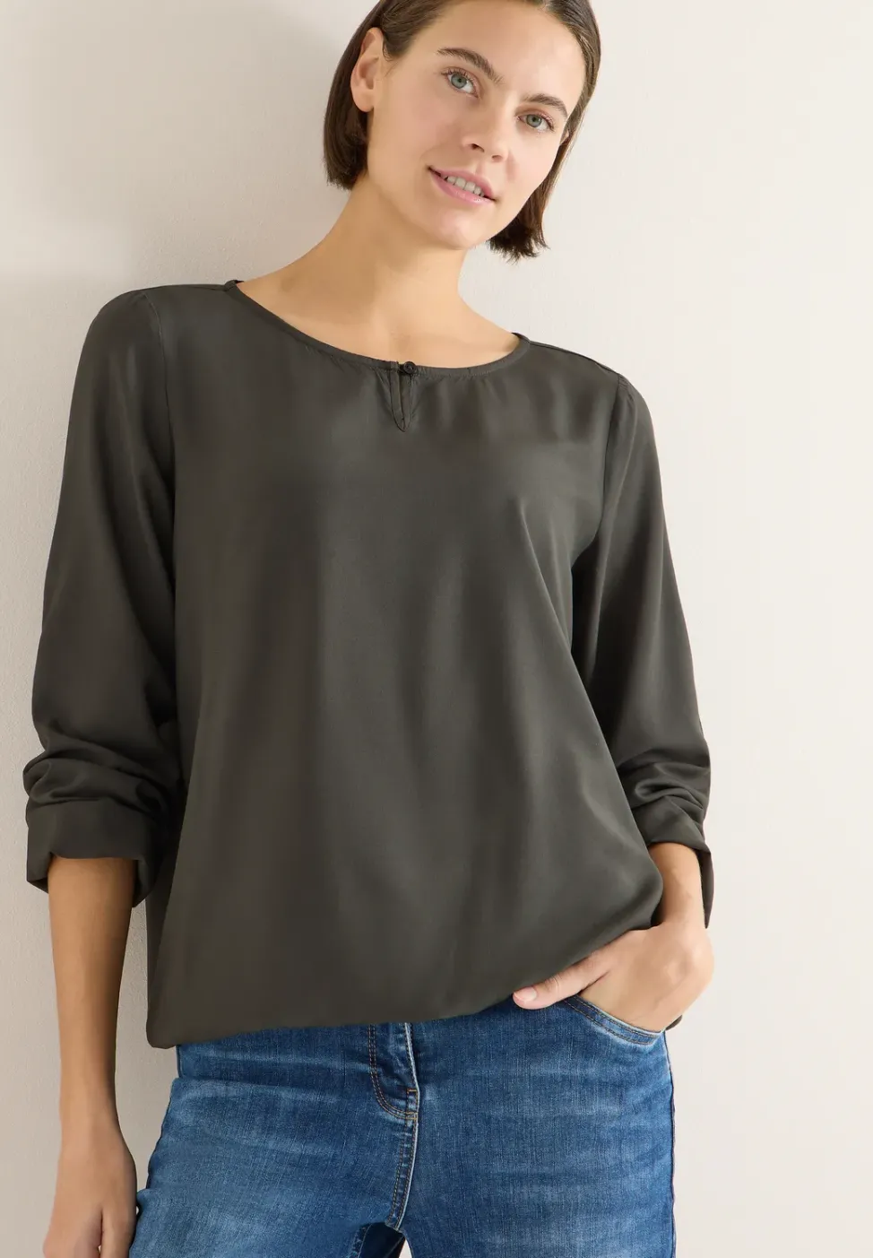 Blouse en couleur unie