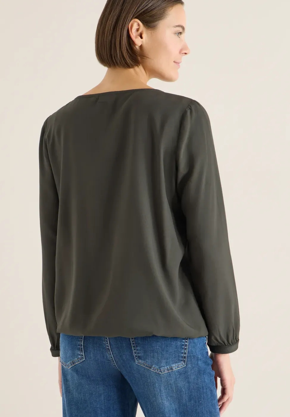Blouse en couleur unie