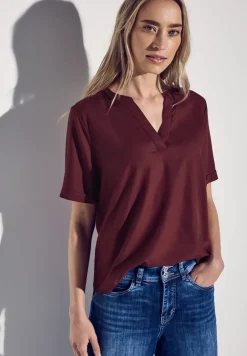 Blouse en couleur unie