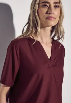 Blouse en couleur unie