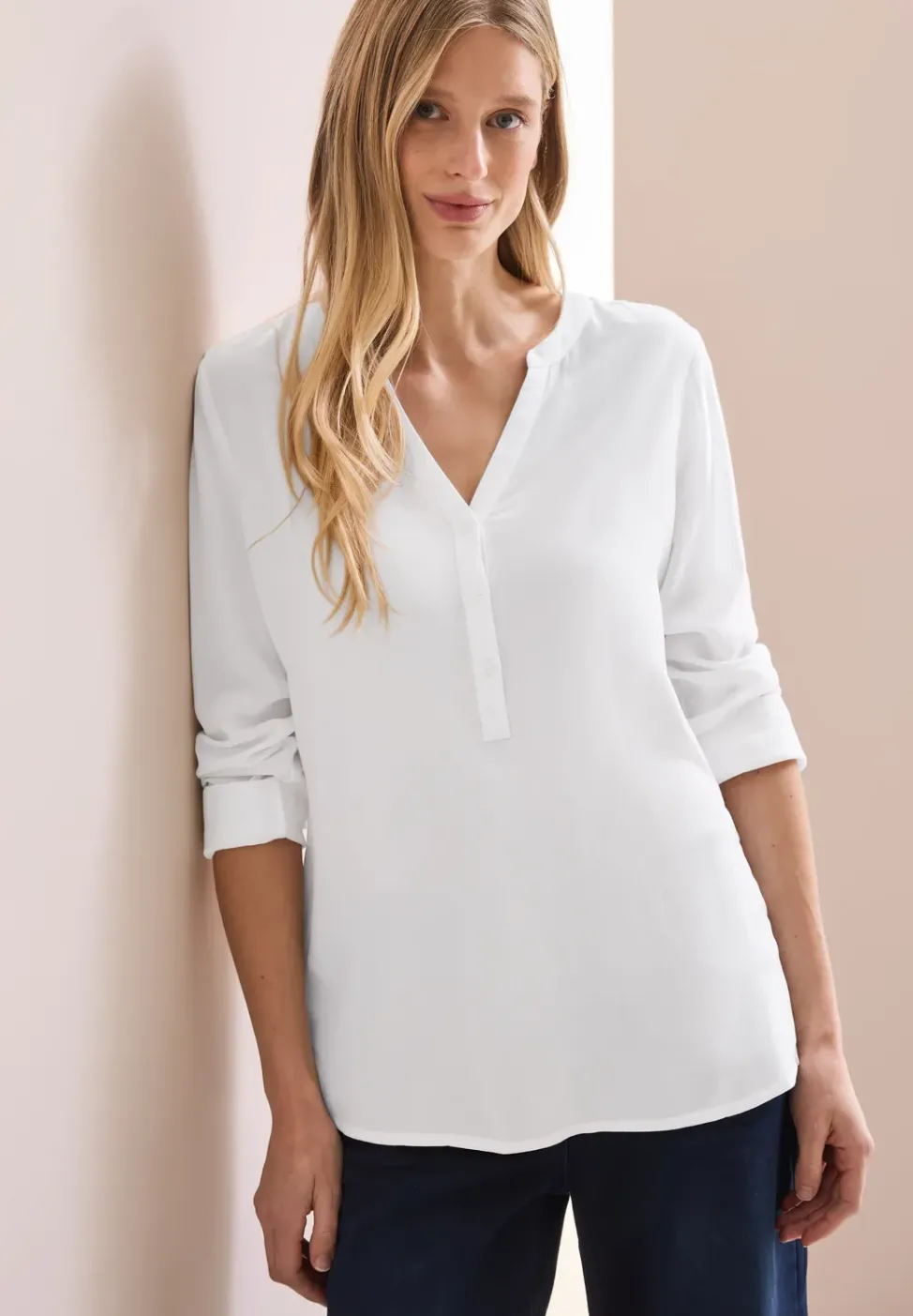 Blouse en couleur unie