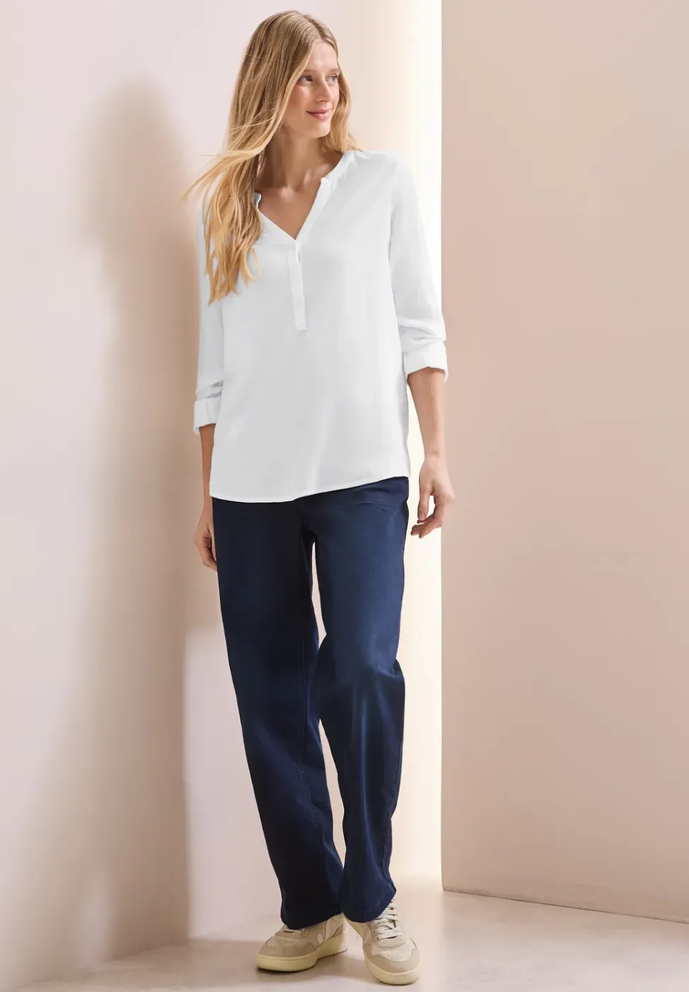 Blouse en couleur unie