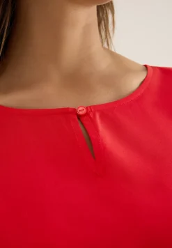 Blouse en couleur unie