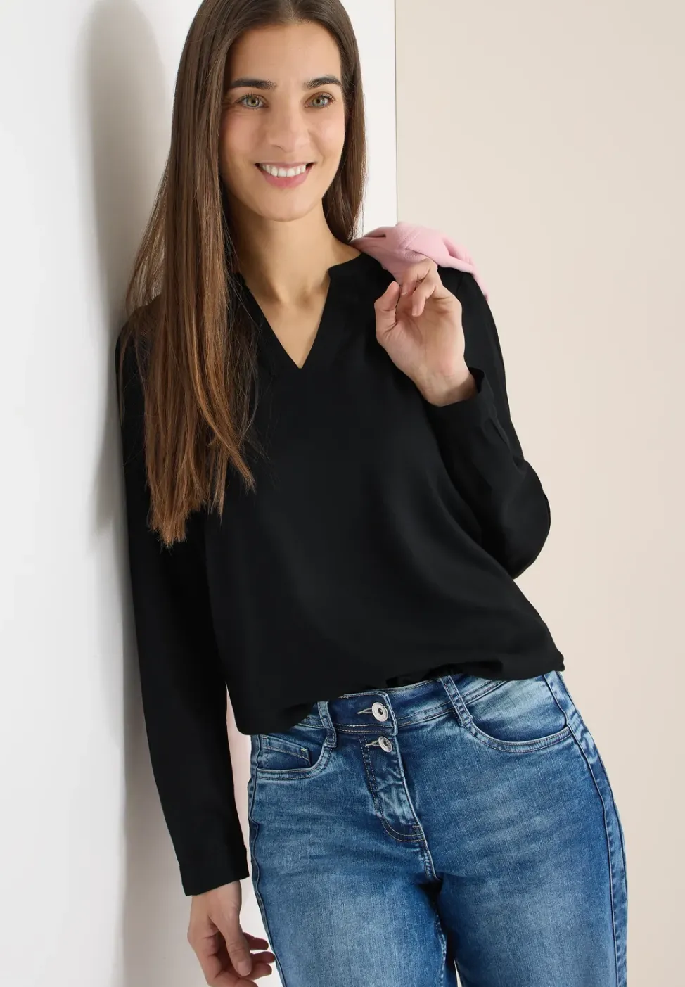 Blouse en couleur unie