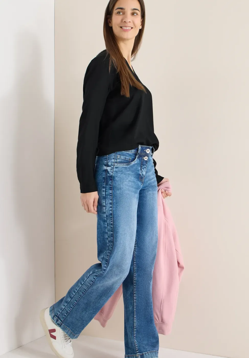 Blouse en couleur unie