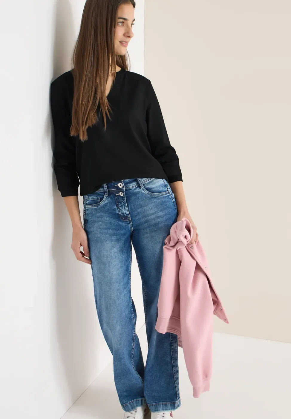 Blouse en couleur unie