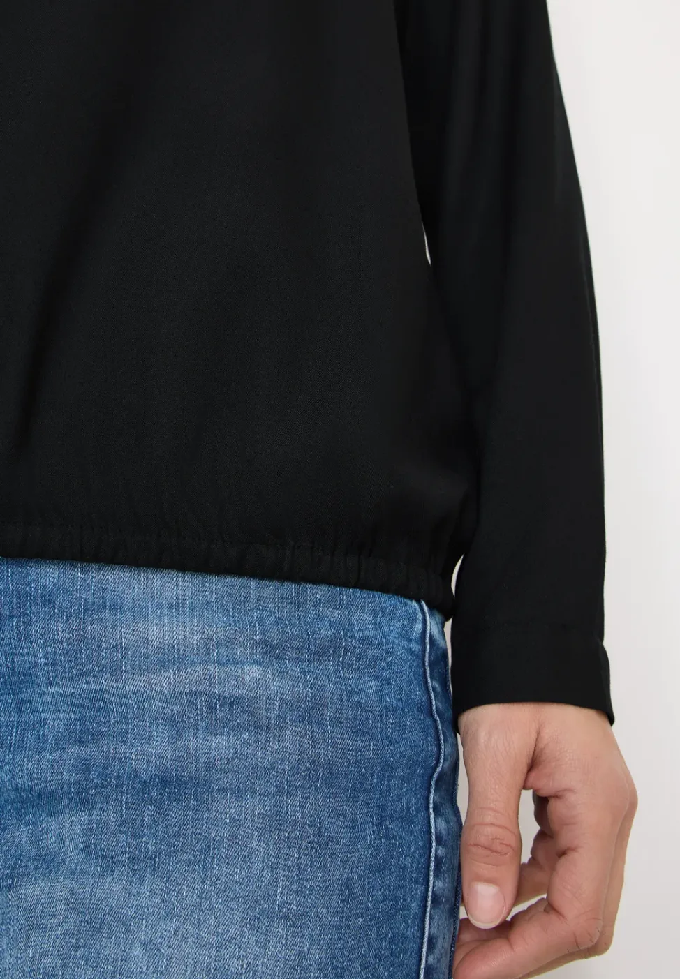 Blouse en couleur unie