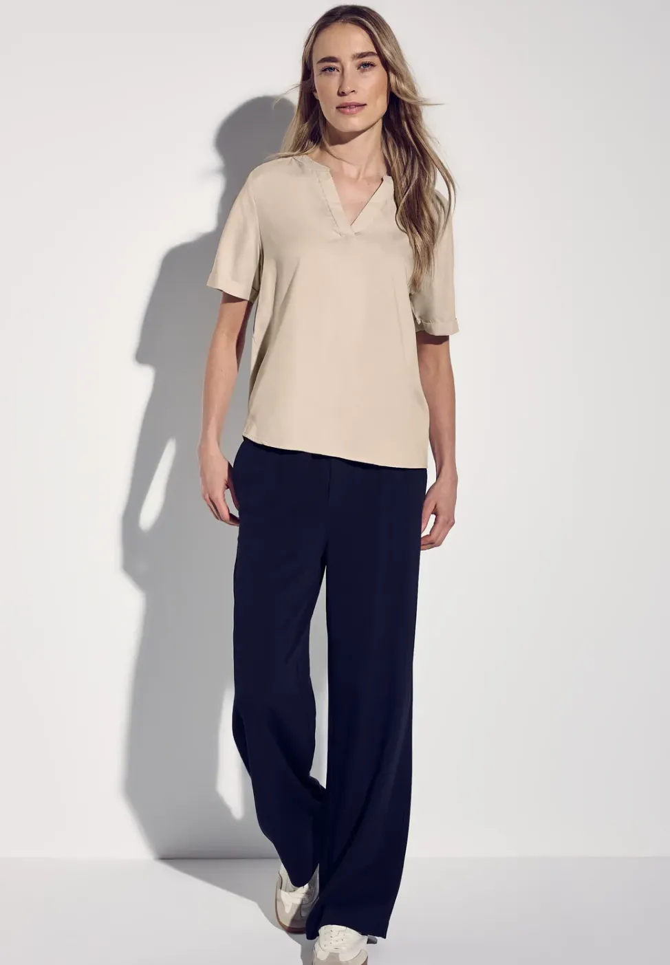 Blouse en couleur unie