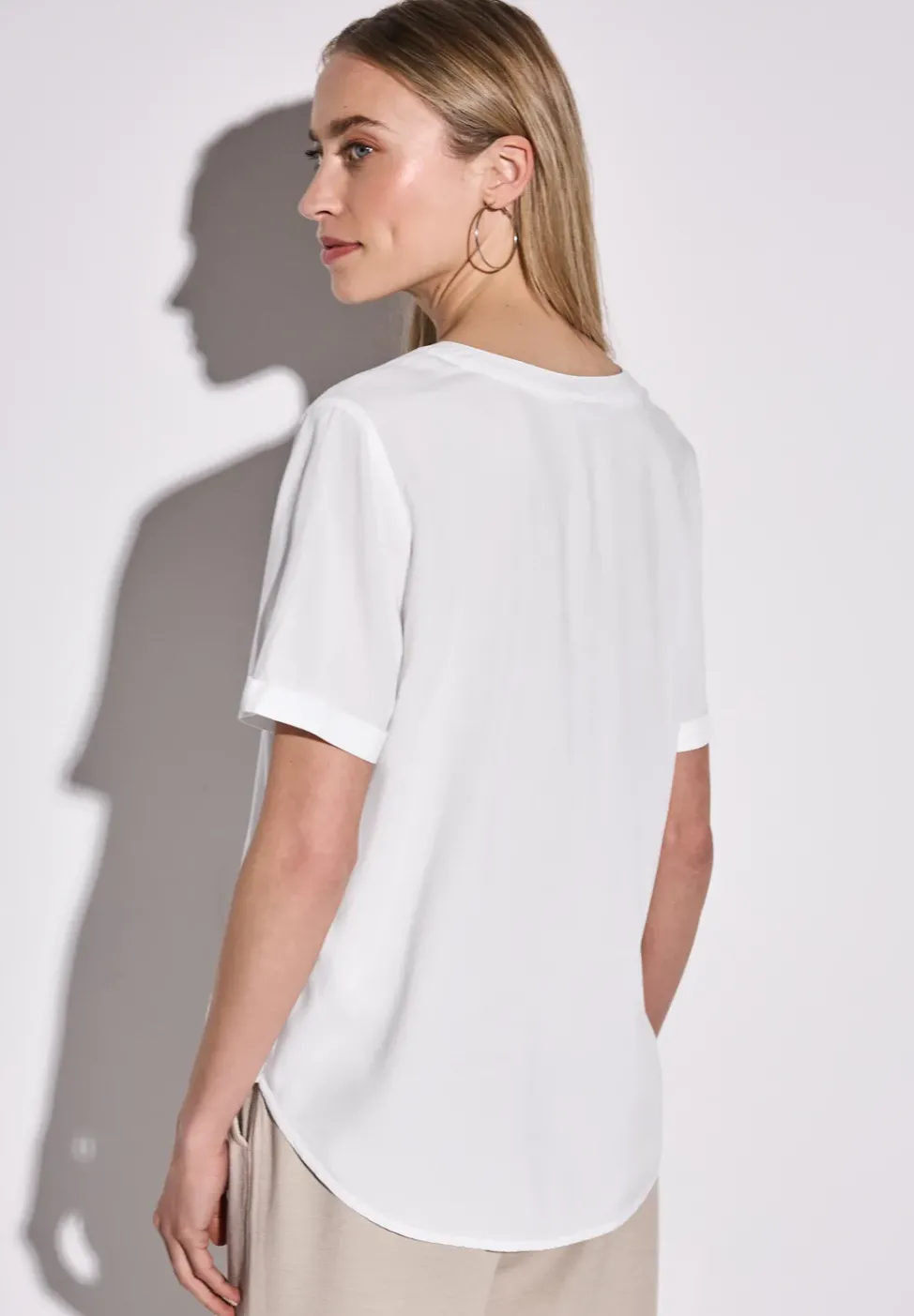 Blouse en couleur unie
