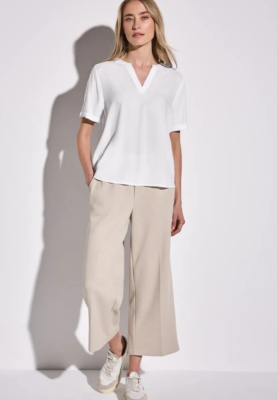 Blouse en couleur unie