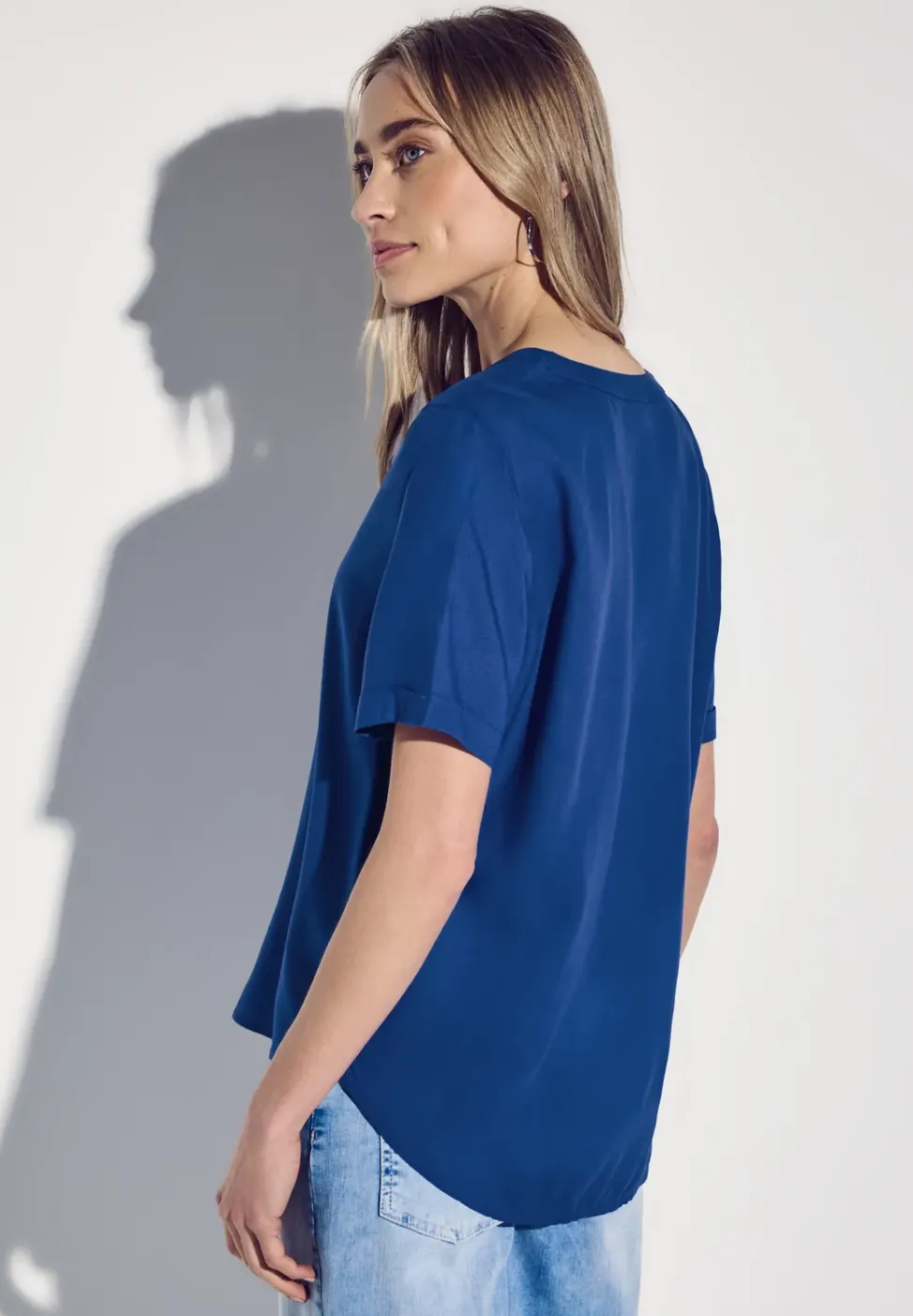 Blouse en couleur unie