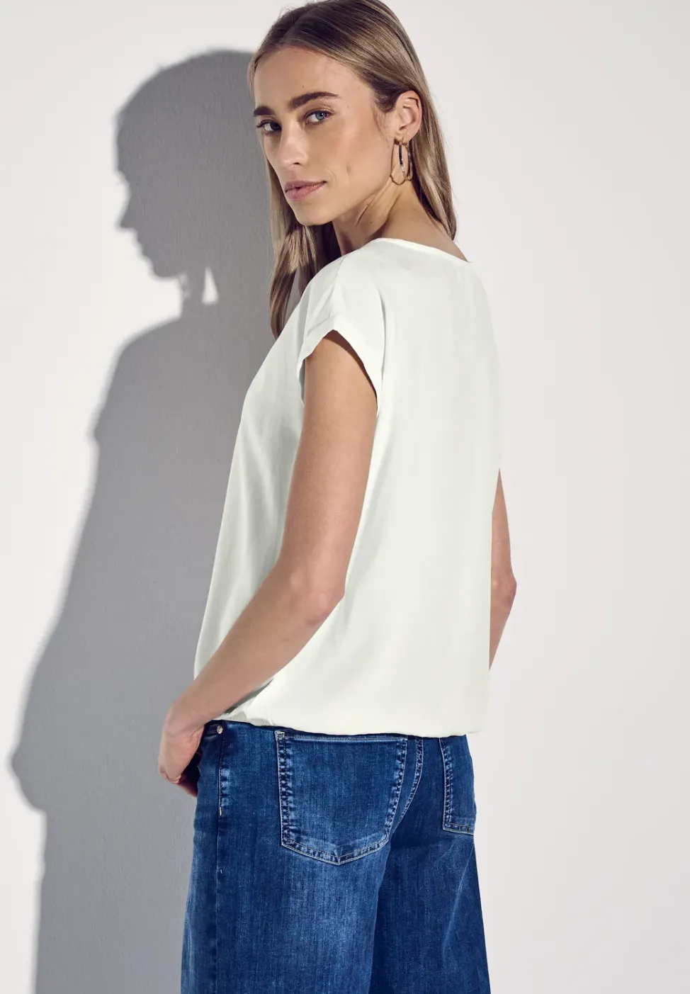 Blouse en couleur unie