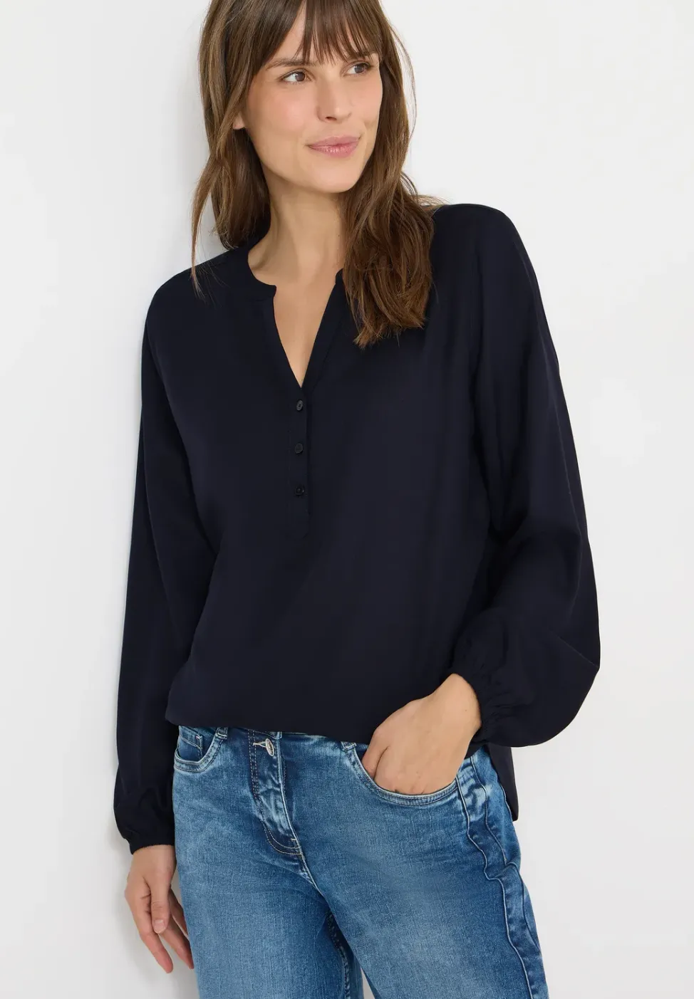 Blouse en couleur unie